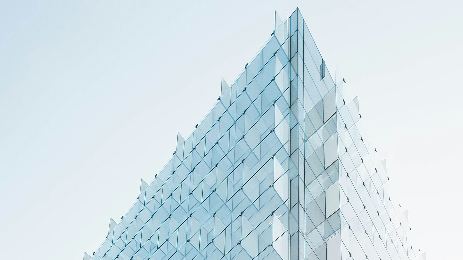 High rise building with glass walls