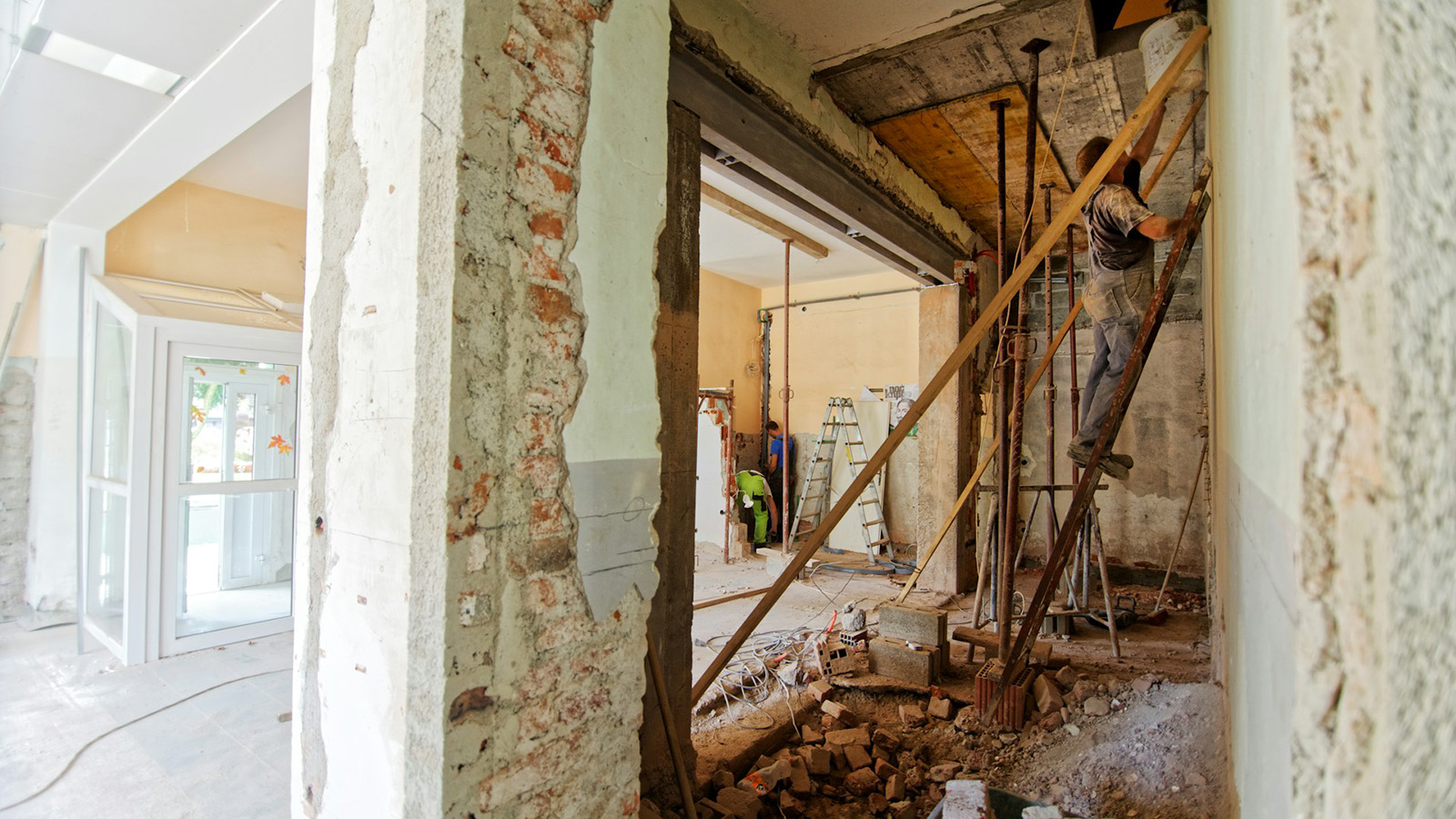 Renovation of interior of building