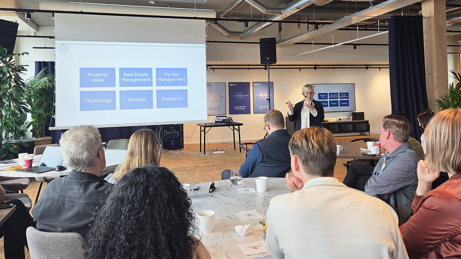 Presenter and audience